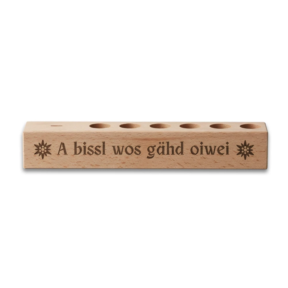 6er Gewürzständer A bissl wos gähd oiwei