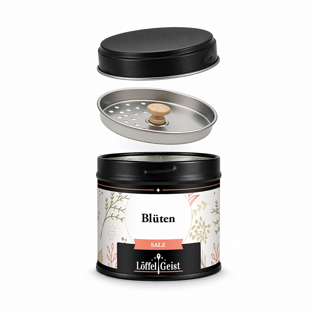 Blüten Salz - Gewürzdose
