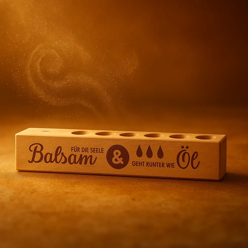 Preview: 6er Gewürzständer Balsam für die Seele & geht runter wie Öl