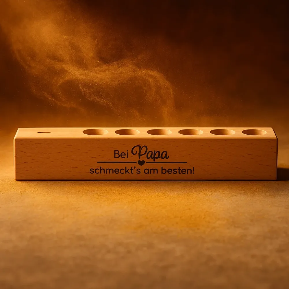 Preview: 6er Gewürzständer Bei Papa schmeckt‘s am besten!