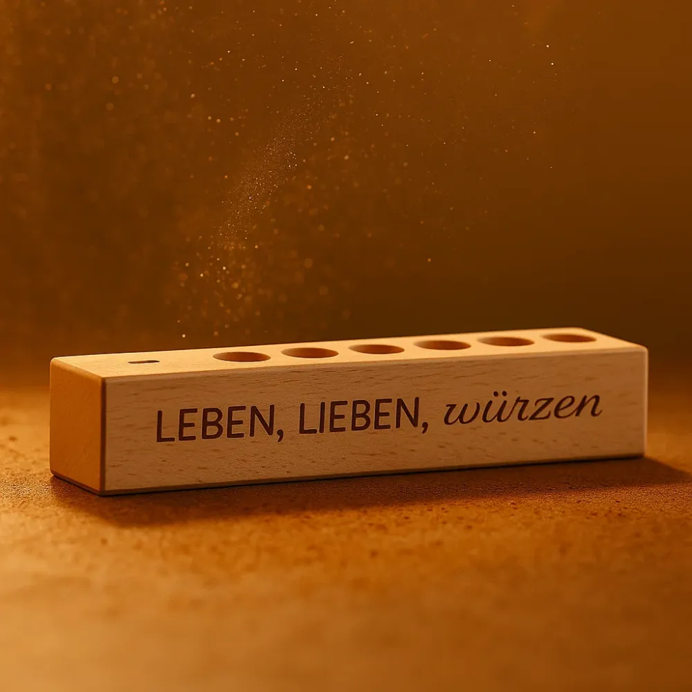 Preview: 6er Gewürzständer Leben, Lieben, würzen