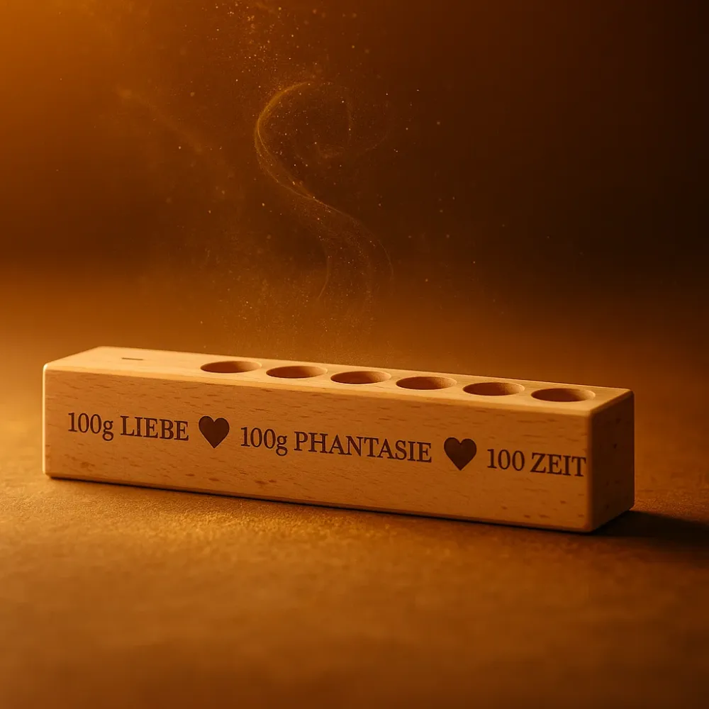 Preview: 6er Gewürzständer 100g Liebe 100g Phantasie 100g Zeit