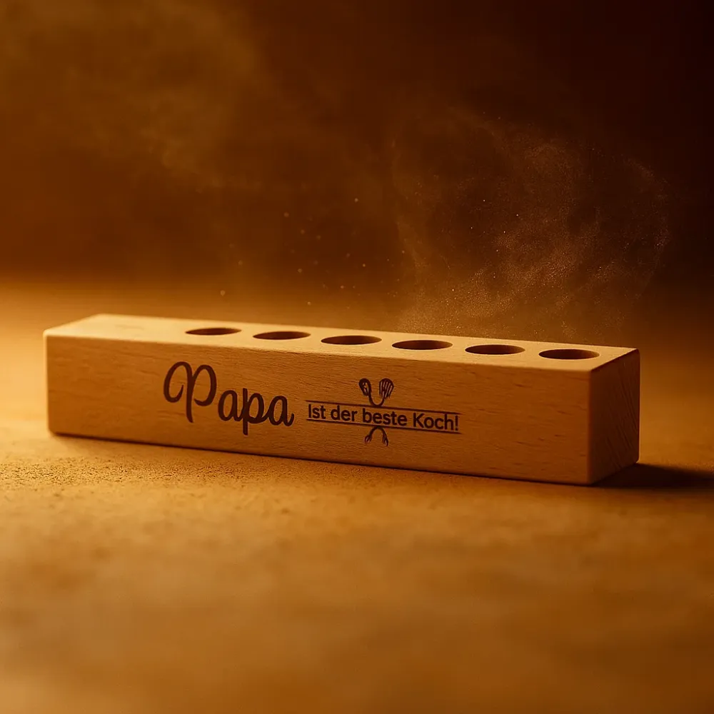 Preview: 6er Gewürzständer Papa ist der beste Koch!