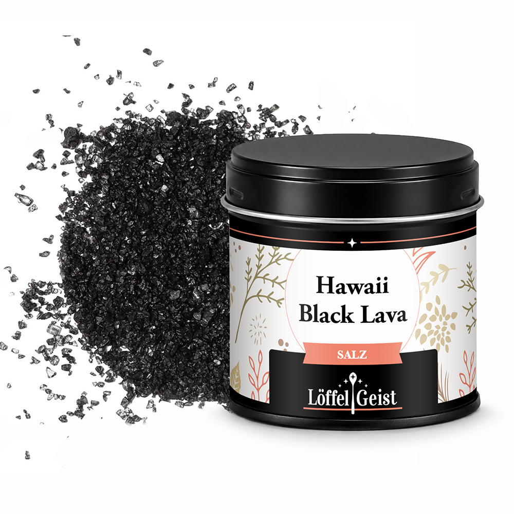 Preview: Hawaii Black Lava Salz - Gewürzdose