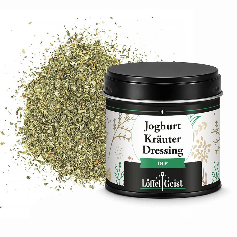 Joghurt Kräuter Dressing Dip in Dose
