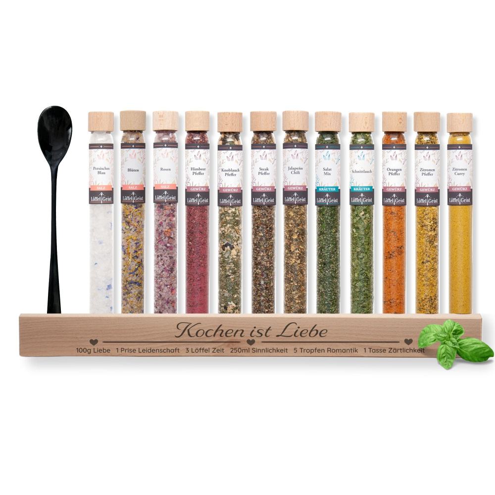 Preview: Geschenkset Gewürzset Kochen ist Liebe