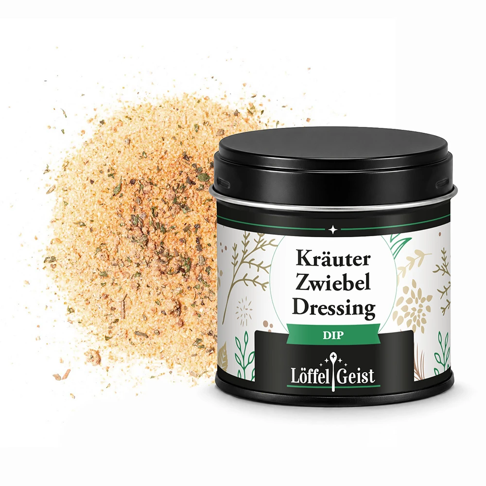 Kräuter Zwiebel Dressing Dip in Dose