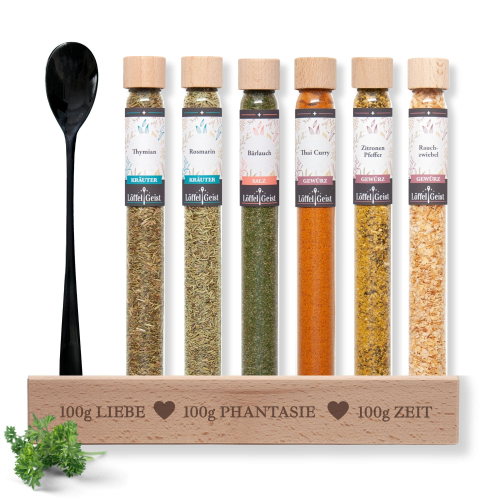 Preview: Gewürzset 100g Liebe 100g Phantasie 100g Zeit