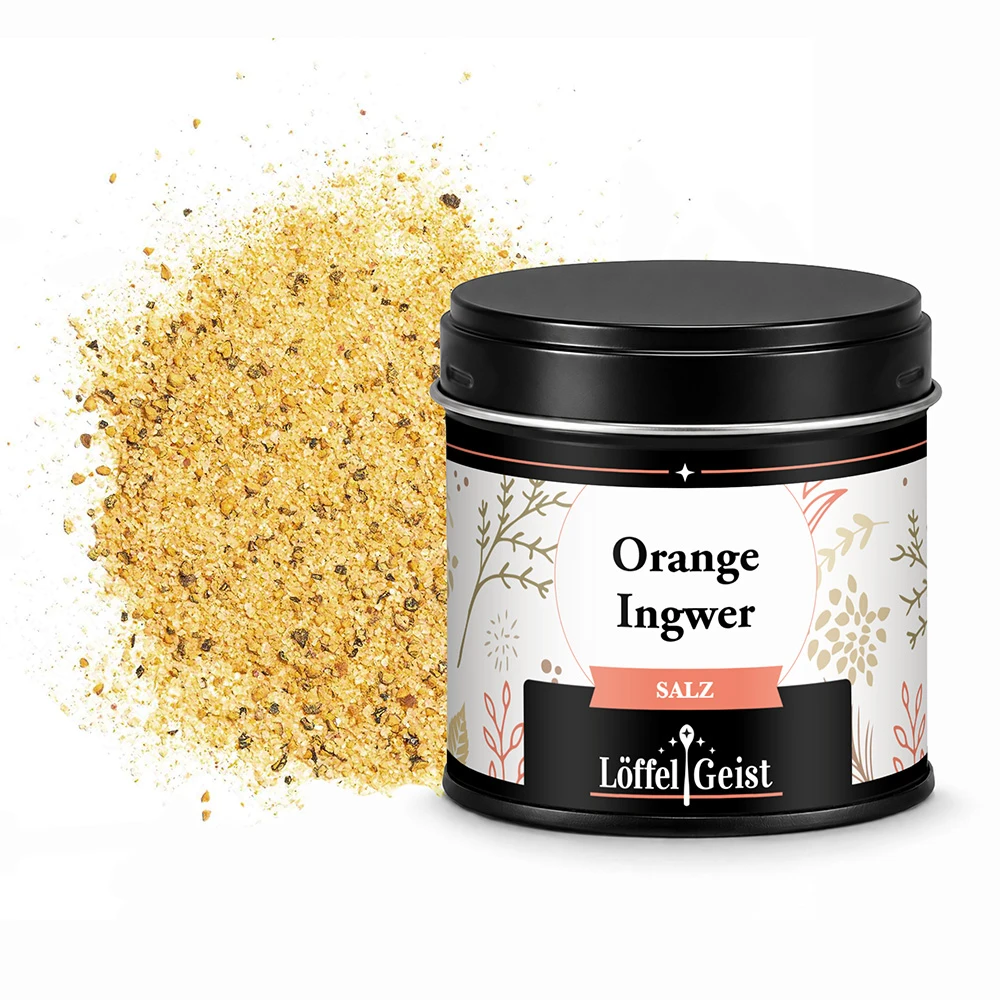 Orange Ingwer Salz in Dose
