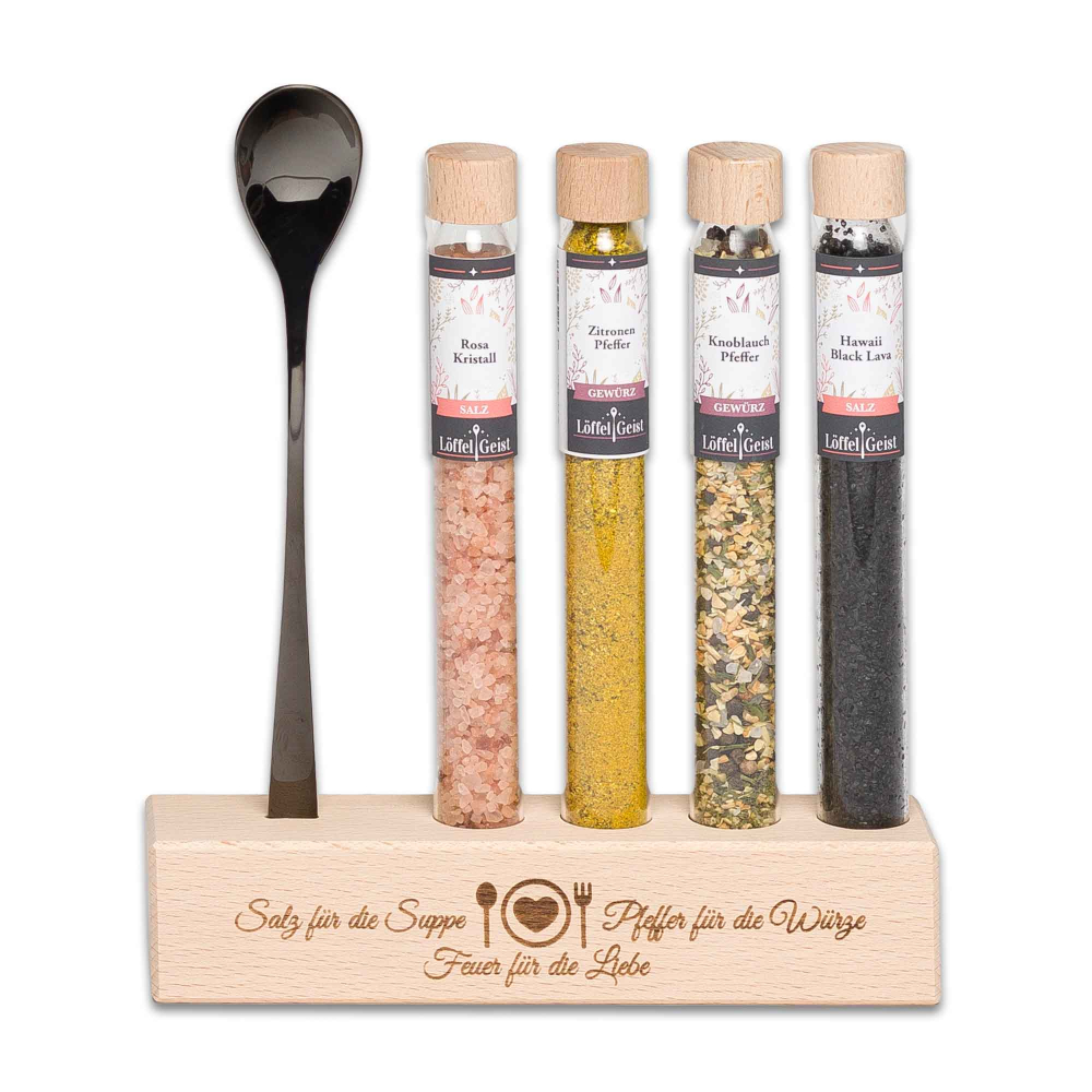 Geschenkset Gewürzset Salz für die Suppe, Pfeffer für die Würze