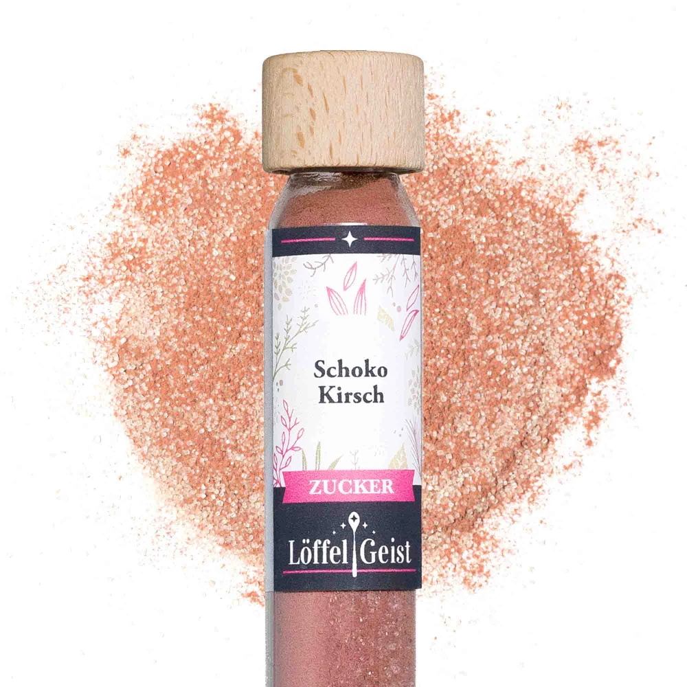 Schoko Kirsch Zucker im Reagenzglas