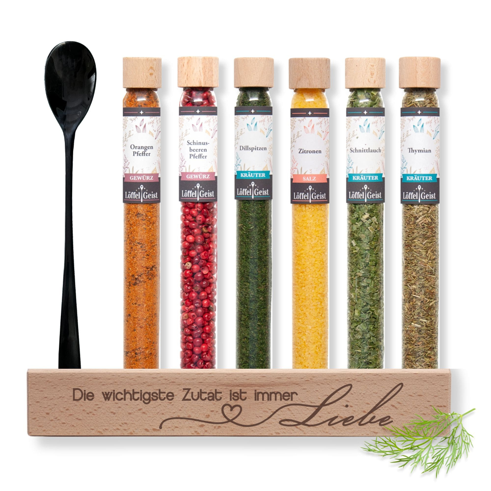 Preview: Gewürzset Geschenkset Die wichtigste Zutat ist immer Liebe