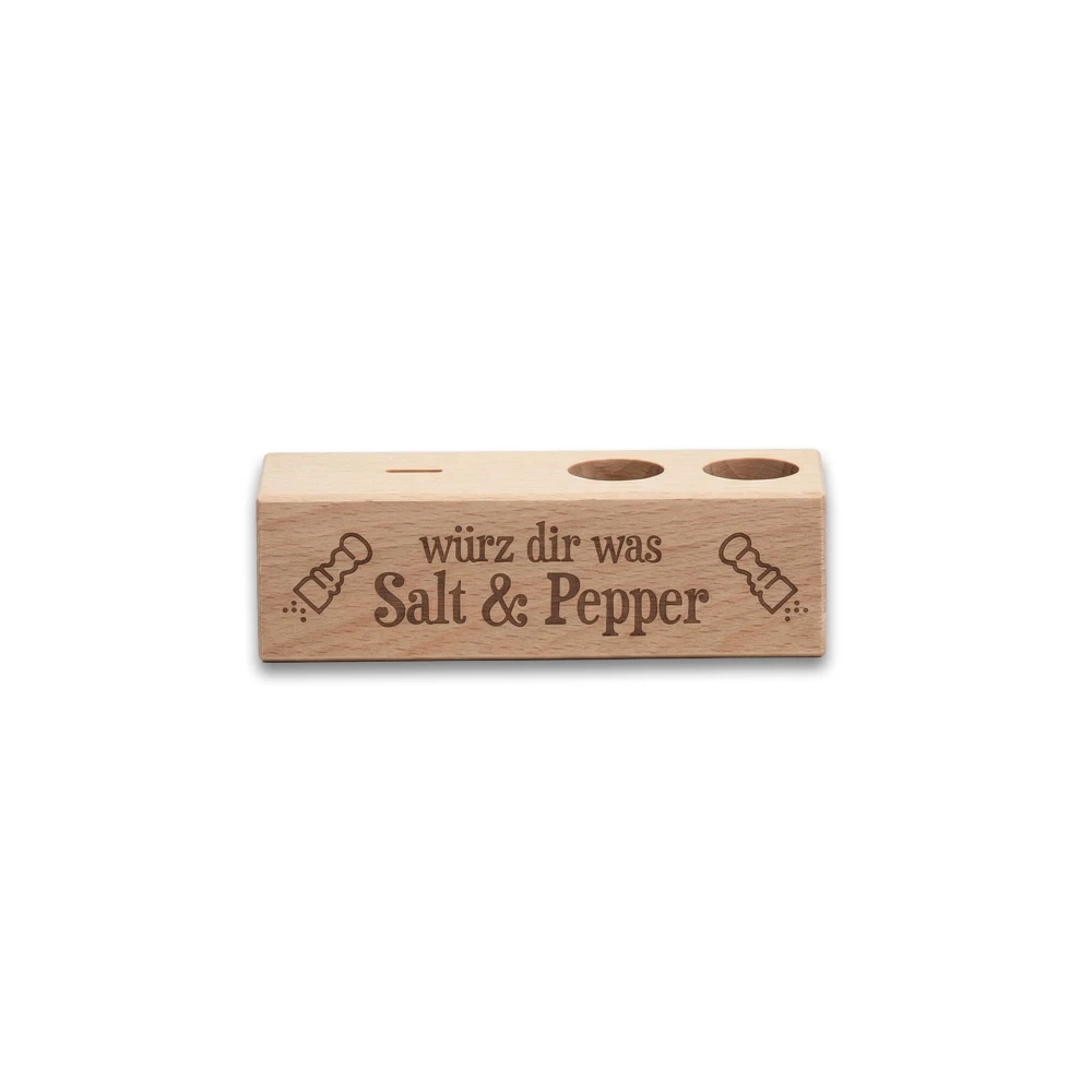 2er Gewürzständer würz dir was Salt & Pepper