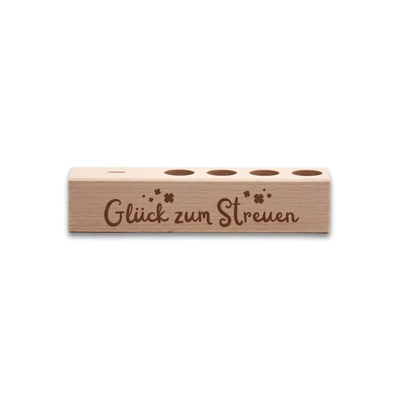 4er Gewürzständer Glück zum Streuen