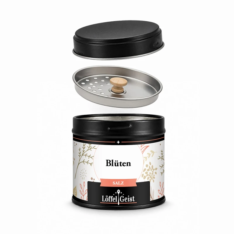 Blüten Salz - Gewürzdose