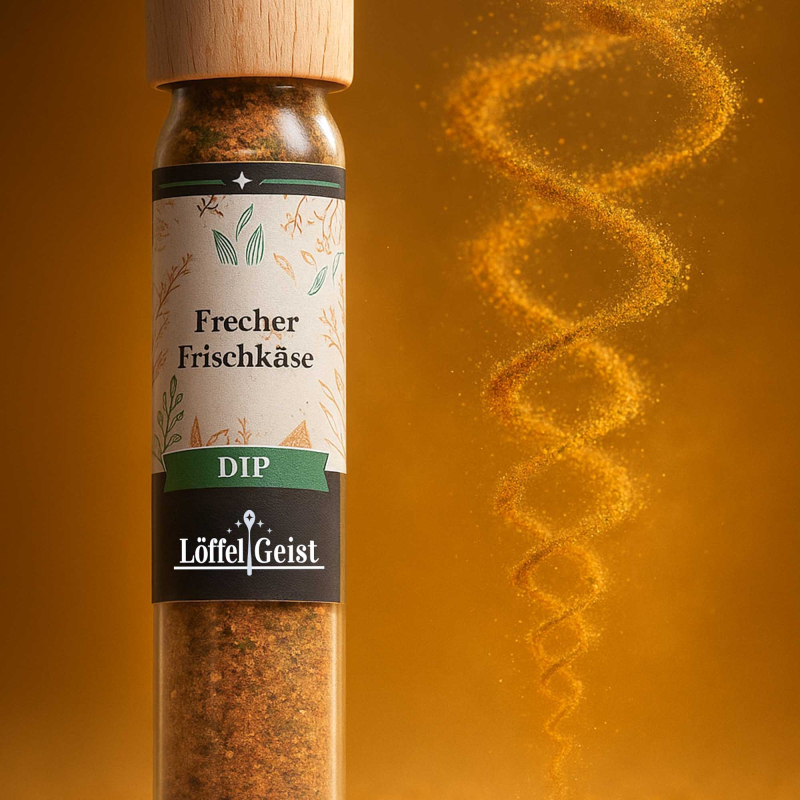 Frecher Frischkäse Dip Textur