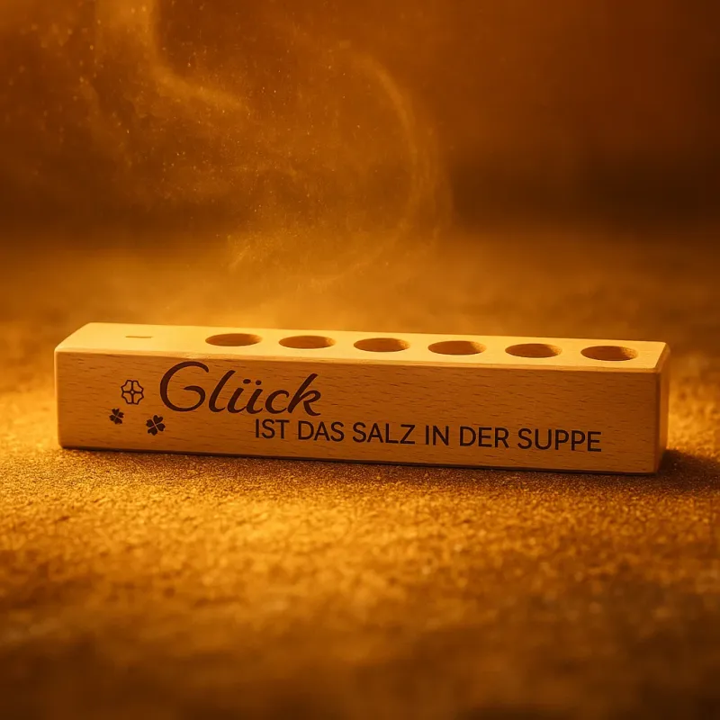 6er Gewürzständer Glück ist das Salz in der Suppe