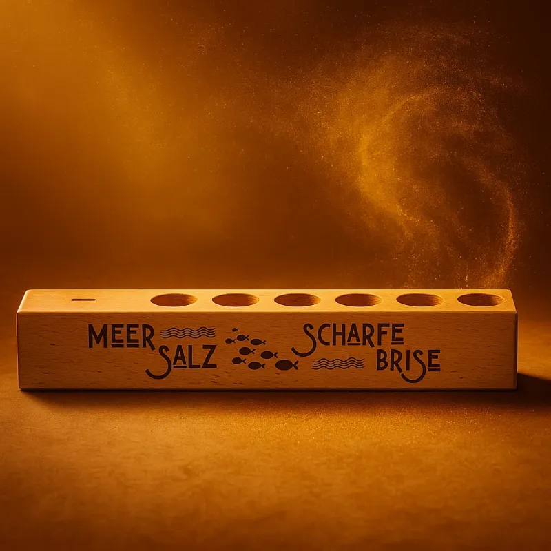 6er Gewürzständer Meer Salz Scharfe Brise