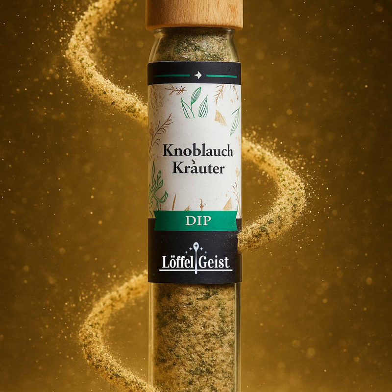 Knoblauch Kräuter Dip Textur