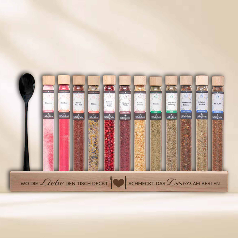 Gewürzset Geschenkset Wo die Liebe den Tisch deckt