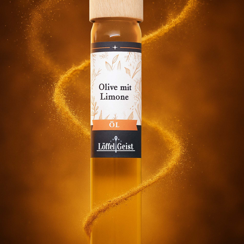 Olive mit Limone Öl Textur