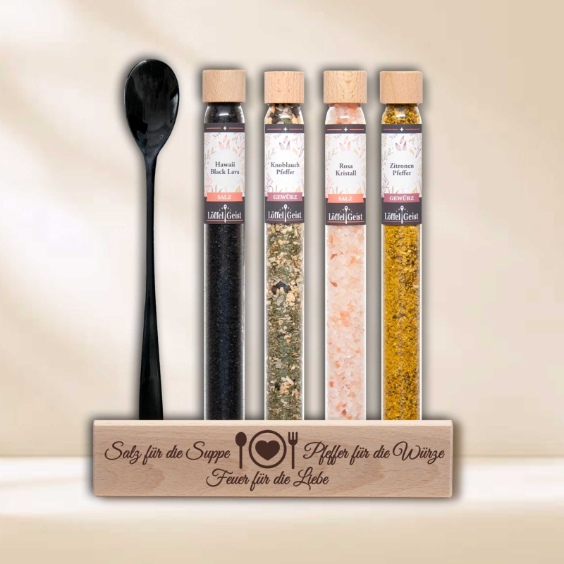 Geschenkset Gewürzset Salz für die Suppe, Pfeffer für die Würze