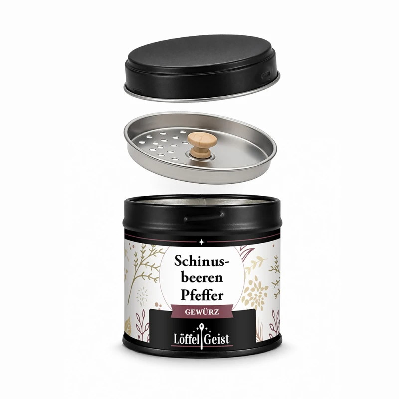Schinusbeeren Pfeffer Gewürz - Gewürzdose