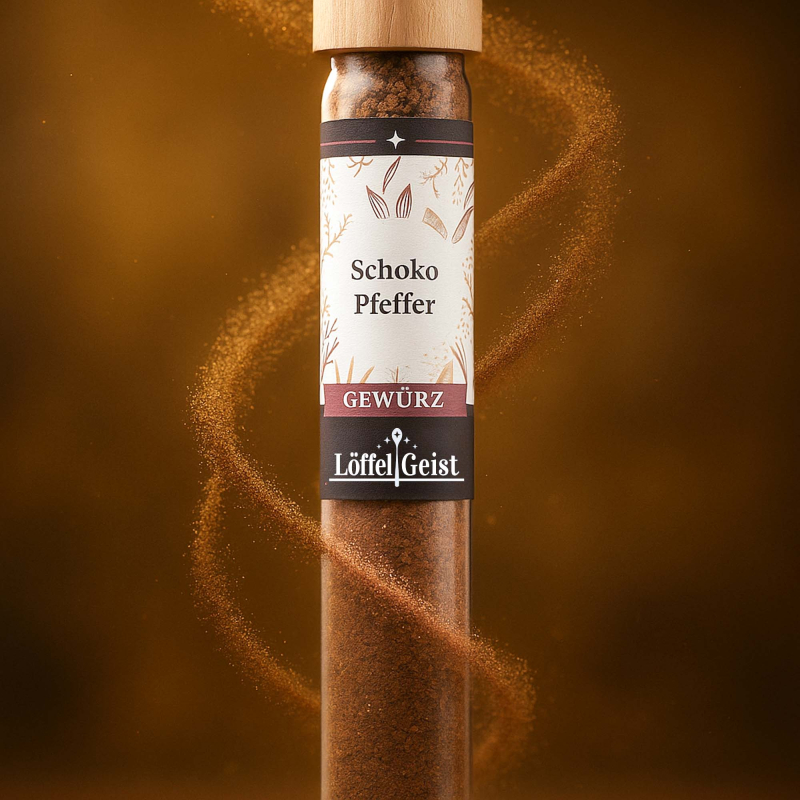 Schoko Pfeffer Textur