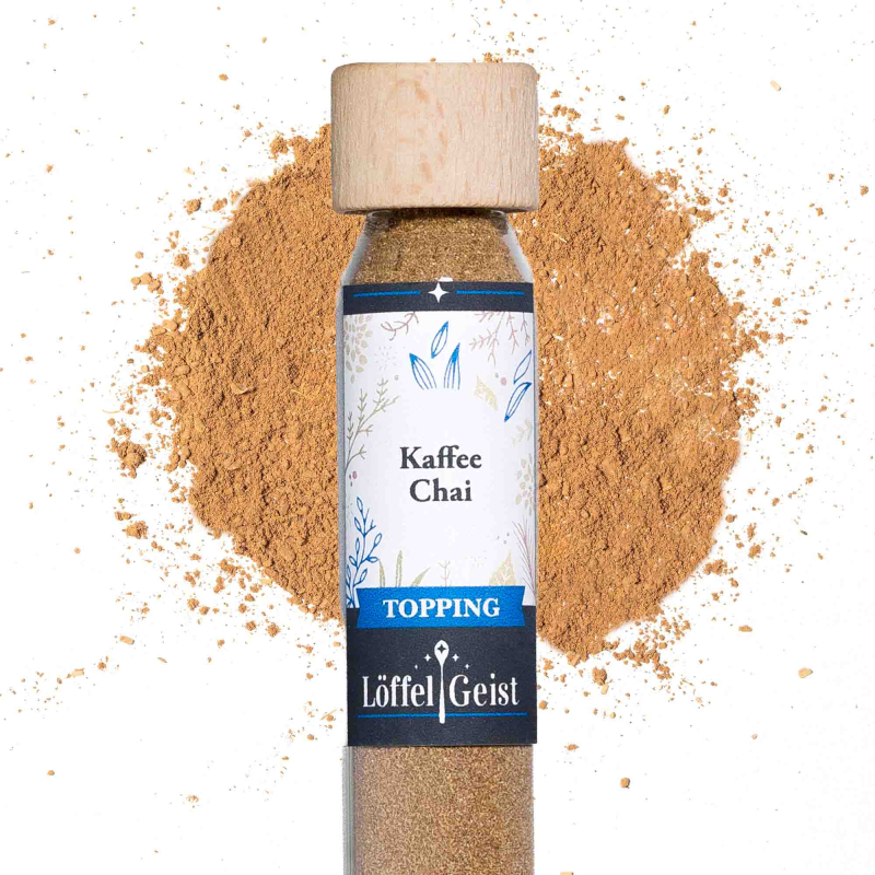 Kaffee Chai Topping im Reagenzglas