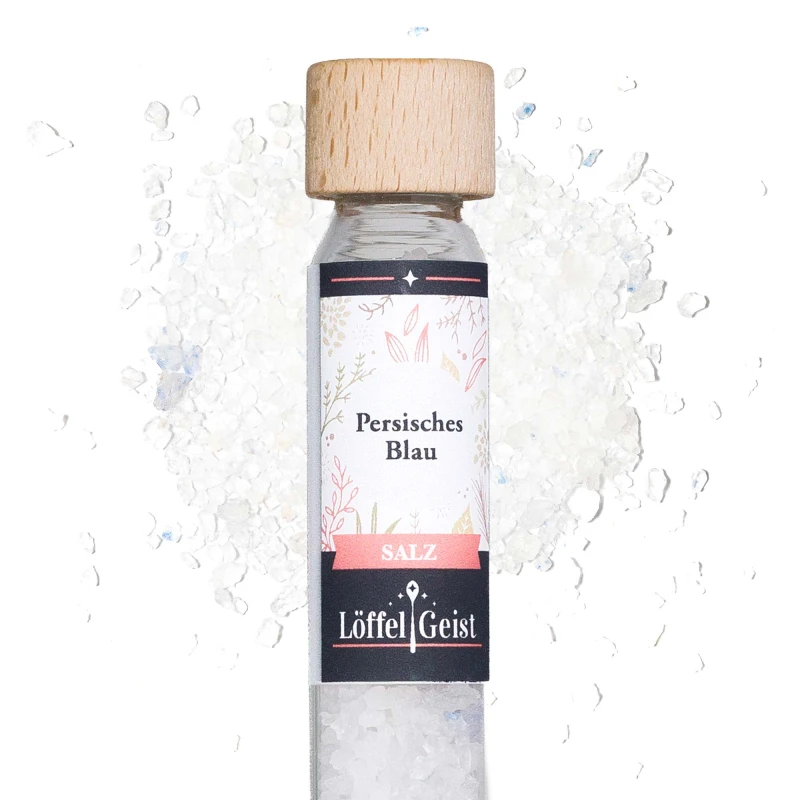 Persisches Blau Salz im Reagenzglas