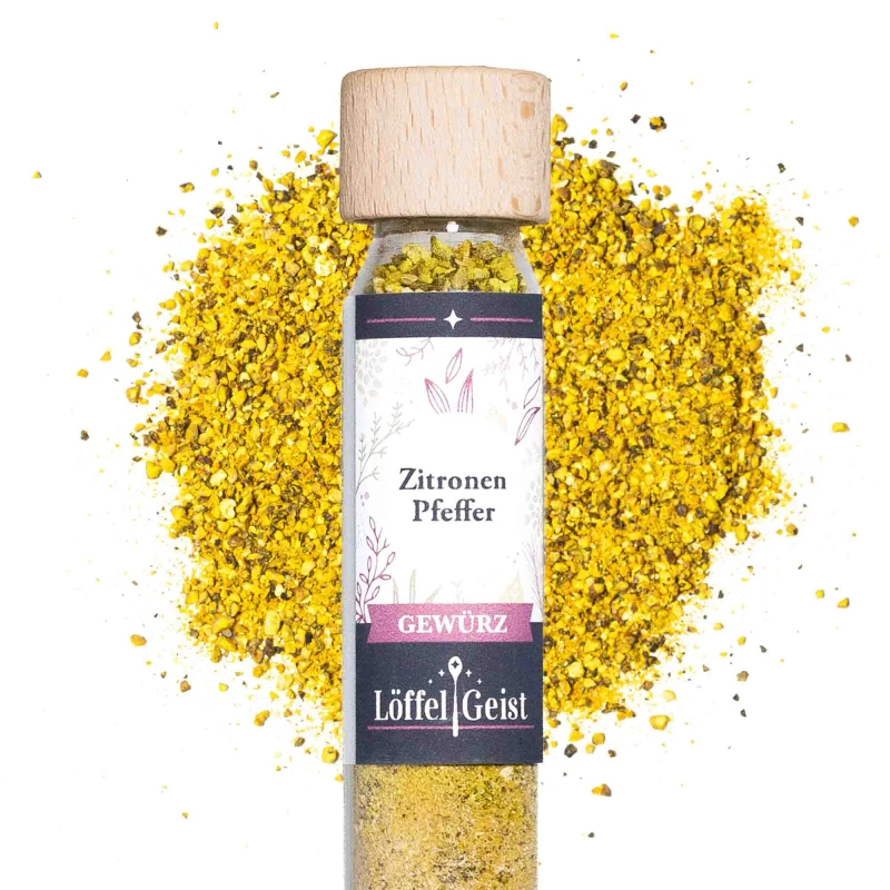 Zitronen Pfeffer im Reagenzglas