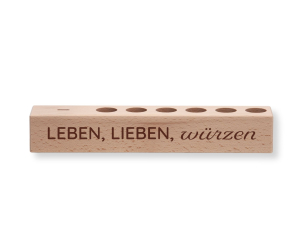 6er Gewürzständer Leben, Lieben, würzen