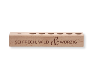 6er Gewürzständer Sei frech, wild & würzig