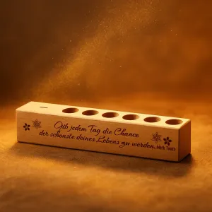 6er Gewürzständer Gib jedem Tag die Chance der schönste deines Lebens zu werden.