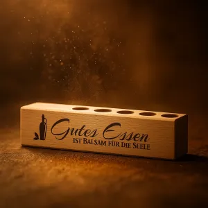 4er Gewürzständer Gutes Essen ist Balsam für die Seele