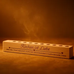 12er Gewürzständer Kochen ist Liebe