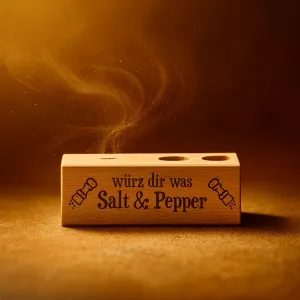 2er Gewürzständer würz dir was Salt & Pepper