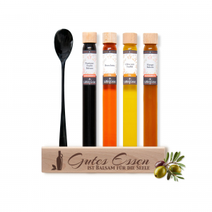 Geschenkset Essig/Öl Set Gutes Essen ist Balsam für die Seele
