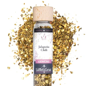 JalapeñoChili Gewürz im Reagenzglas