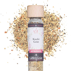 KnobiGeist Gewürzmischung im Reagenzglas