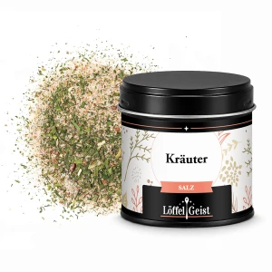 Kräuter Salz in Dose