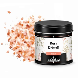 Rosa Kristall Salz in Dose