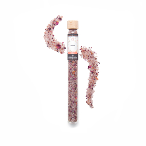 Rosensalz im Reagenzglas