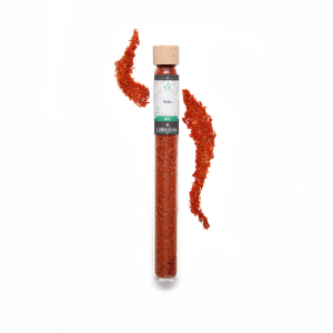 Salsa Dip im Reagenzglas