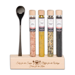 Geschenkset Gewürzset Salz für die Suppe, Pfeffer für die Würze