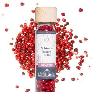 Schinusbeeren Pfeffer im Reagenzglas