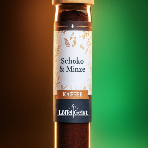 Schoko und Minze Kaffee Textur