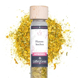 Flammkuchen Gewürzmischung im Glasröhrchen