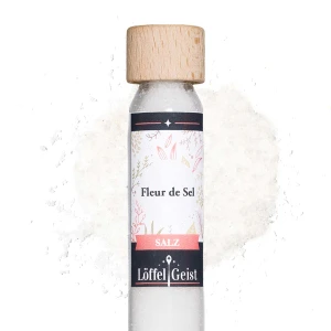 Fleur de Sel Salz im Reagenzglas