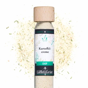 Kartoffelcreme Dip im Reagenzglas